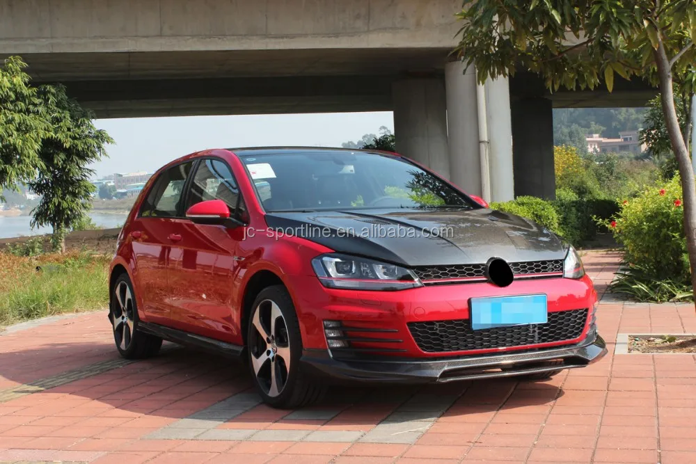 Jc Sportline Newly Carbon Fiber Engine Hood For Vw Golf 7 Gti Mk7 Vii