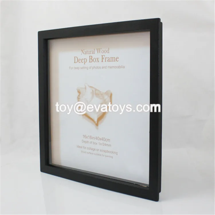 Wholesale Home Decoration Black Wooden Cheap Picture Frames W09a006