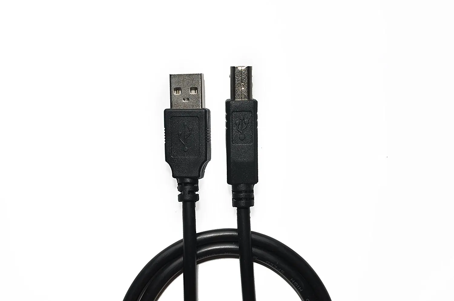 NaturaWell 6 ft Black USB 2.0 Printer Cable for Canon Printers, Scanner Cable Type A Male to Type B Male Printer Cable Gold Plated For Canon,Epson,HP,Dell,Lexmark (6 ft - Black)
