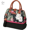 Arctic Zone Thermal Insulated Lunch Tote, 2 Compartments, Tropic Floral Foliage -Black,other patterns available,OEM accepted