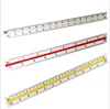 15cm Safety Cutting Triangle Scale Ruler Measuring Drawing Custom Architect 12 inch Aluminum Triangular Scale Ruler