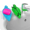Silicone Leaf Shape Soap Holder with Drain Bathroom Soap Holder Drain Soap Dish Case for Bathroom and Kitchen Decorative