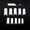 TSZS wholesale factory price false nail tip completely nail tips C curve design half cover white tip