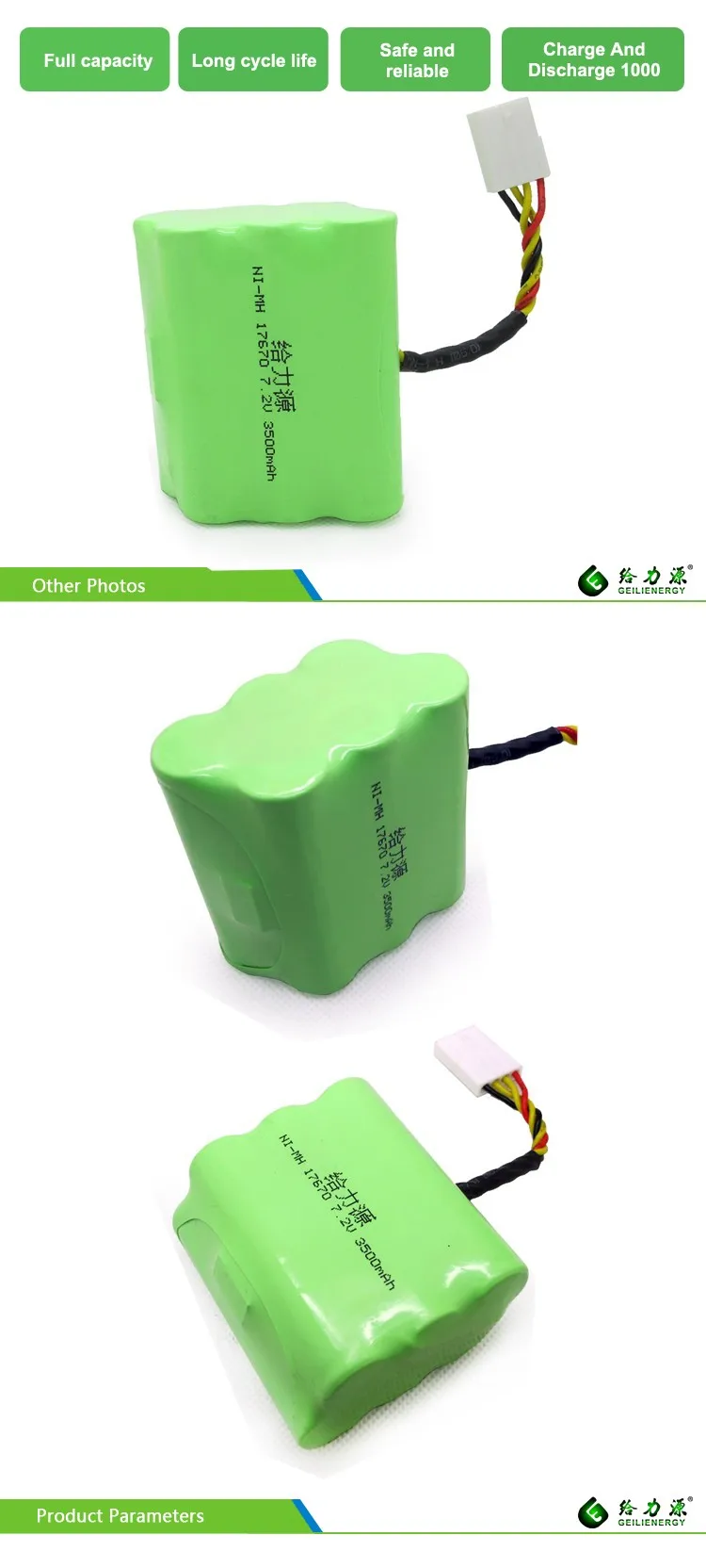 17670 Nimh A 3500 Mah 7.2 V Battery Pack For Vacuum Cleaner Buy Nimh