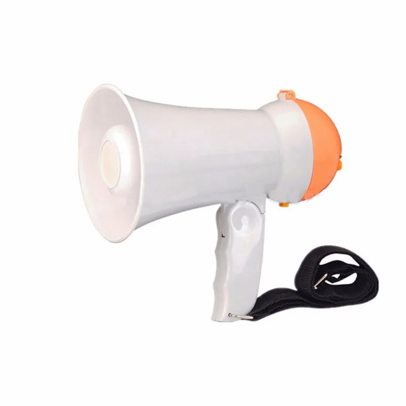 10w Mini Red Megaphone With Talk/siren/record(8seconds) For Fruit Store