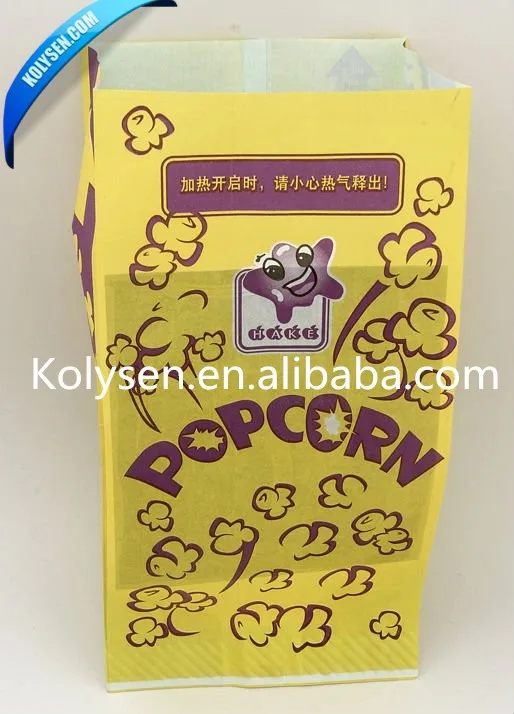Microwave kraft paper popcorn packing bag