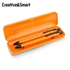 Luxury promotion aluminum custom clip metal executive retractable fountain click ball pen gift set