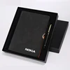 Wholesale loose leaf diary organizer PU personal organizer stationery with pen and box