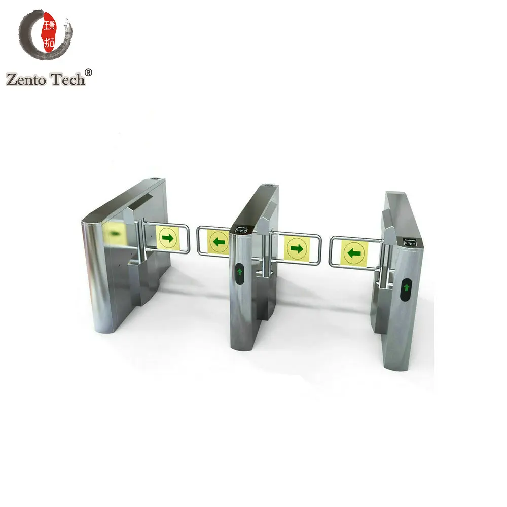 Automatic Swing Barrier Turnstile with ID/IC Card,Fingerprint,Ticket or Barcode Access Control for Exhibition Hall,Bus Station