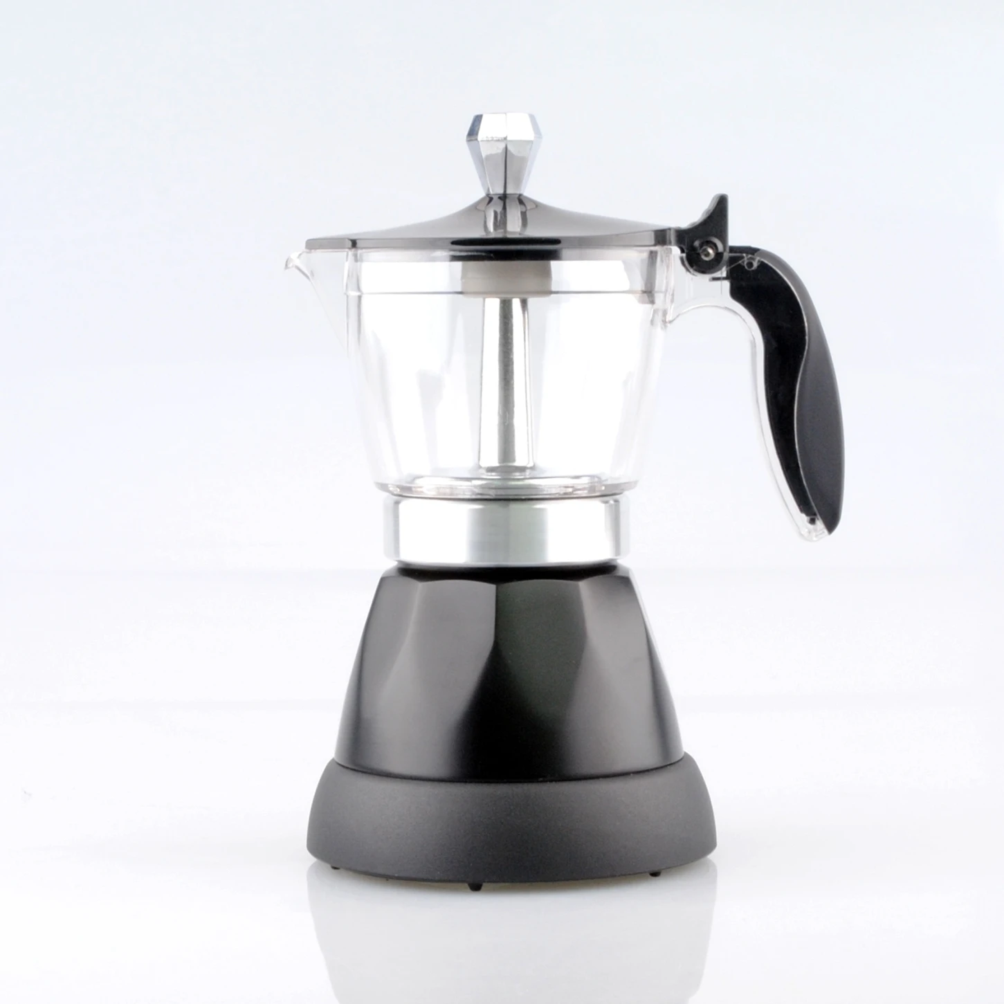 Moka Coffee Maker / Electric Moka Pot Electric Cup Sliver Stainless