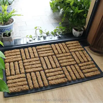 Crasscross Coco Fiber Brush Pvc Back Doormat Buy Doormats With A Difference Striped Pattern Car Doormat Coir Mat With Rubber Backing Product On