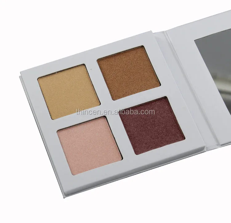 New arrival makeup product 4 color high quality highlighter makeup palettes