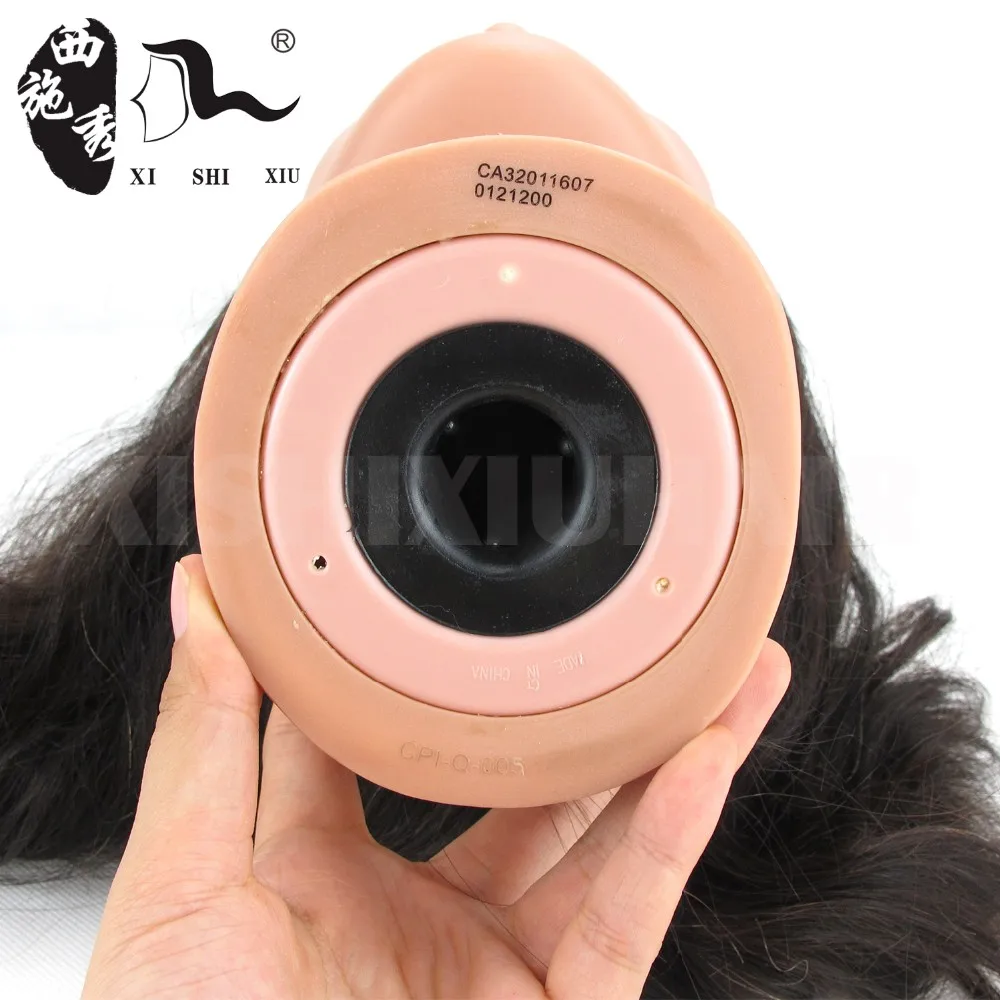 2017 new style good quality 100% Human Hair Training Doll Head for salon Hairdressing