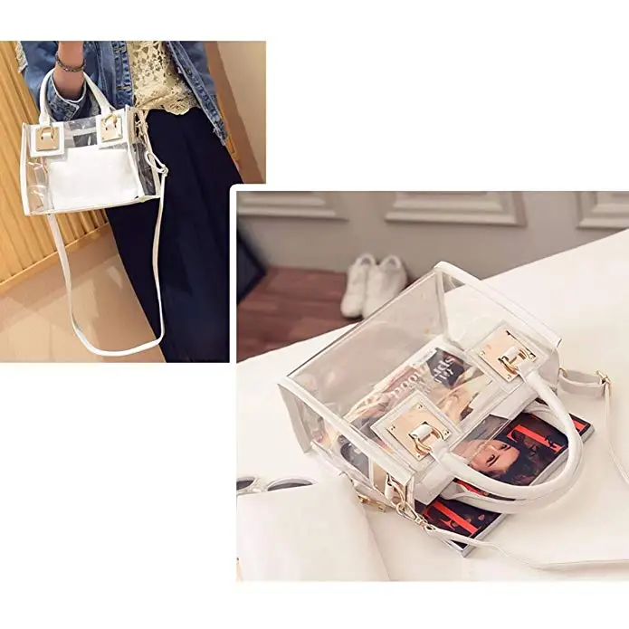 clear designer crossbody bag