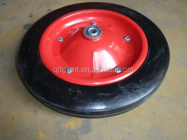South Africa wheel barrow solid rubber wheel 13"x3"