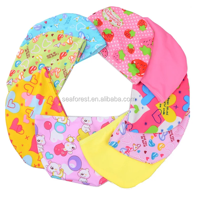 kids fabric swim cap