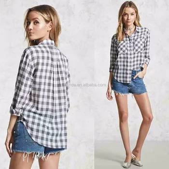 Casual Party Wear Shirts Checkered 