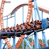 China manufacturer amusement park attraction 24 seats big 3 loops roller coaster rides for sale