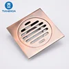 bathroom easy clean square shape anti-odor floor drain