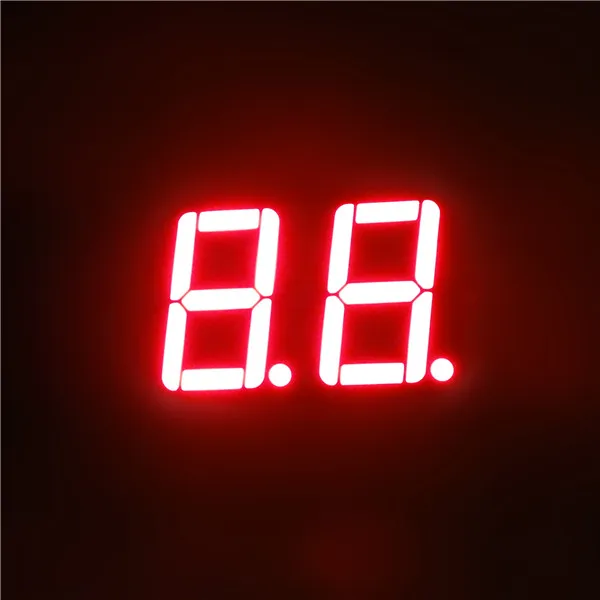 Factory customized 0.8 inch super ultra red 1, 2 digit 7 segment led display
