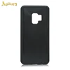 Custom TPU+PC inner and outer frosted groove shell for Samsung S9 hybrid phone cases black and white