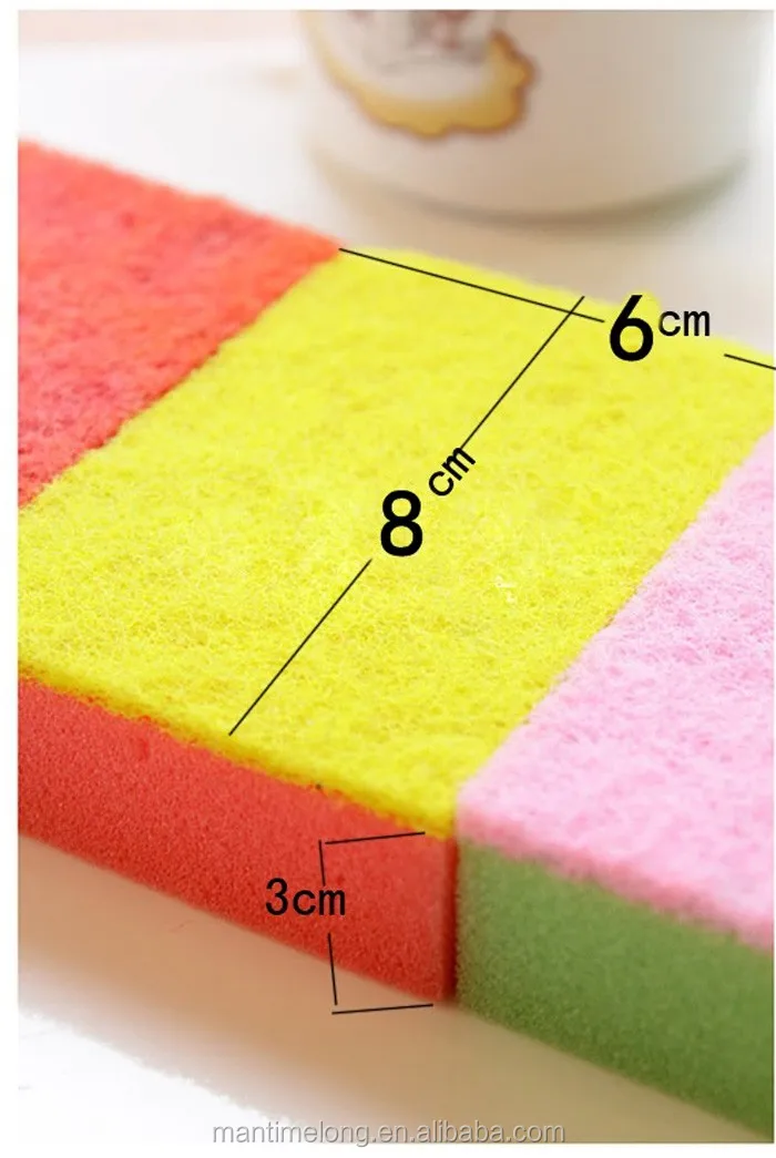 Soft Candy Color Kitchen Sponge Natural Sponge Foam Sponge Buy