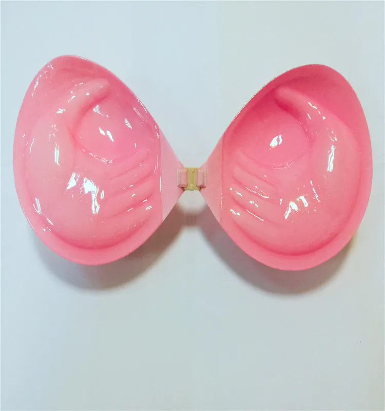 pink strapless bra