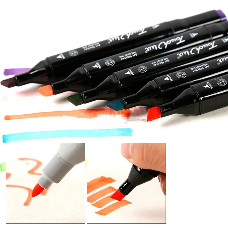 Free Samples Permanent Fabric Marker Pen Waterproof 12pcs Pack Set