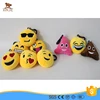 CE standard plush expression keychain toy for giveaway