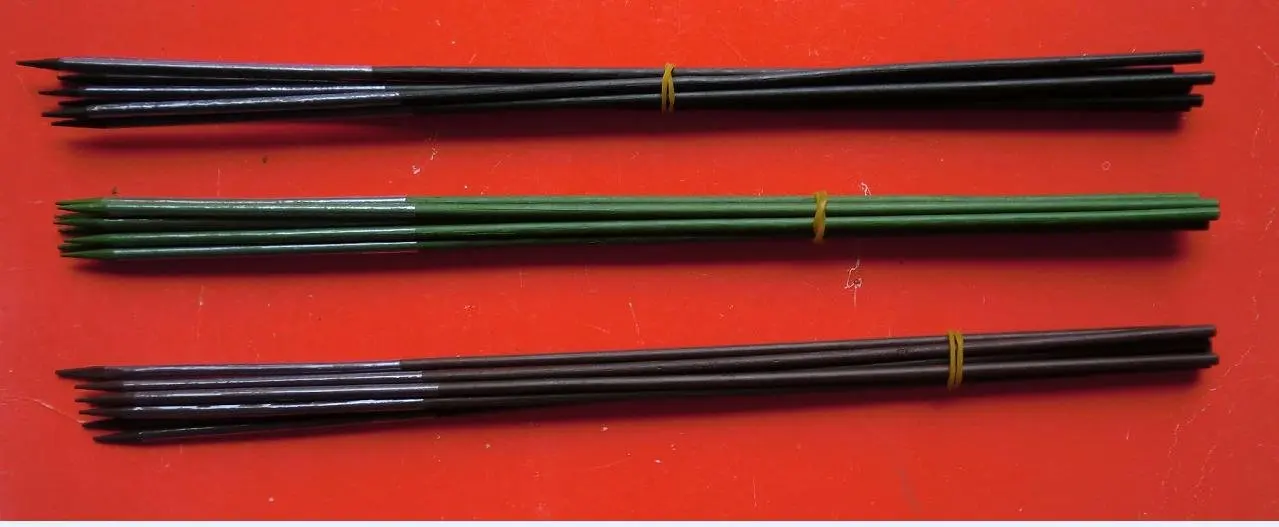 flower sticks with film