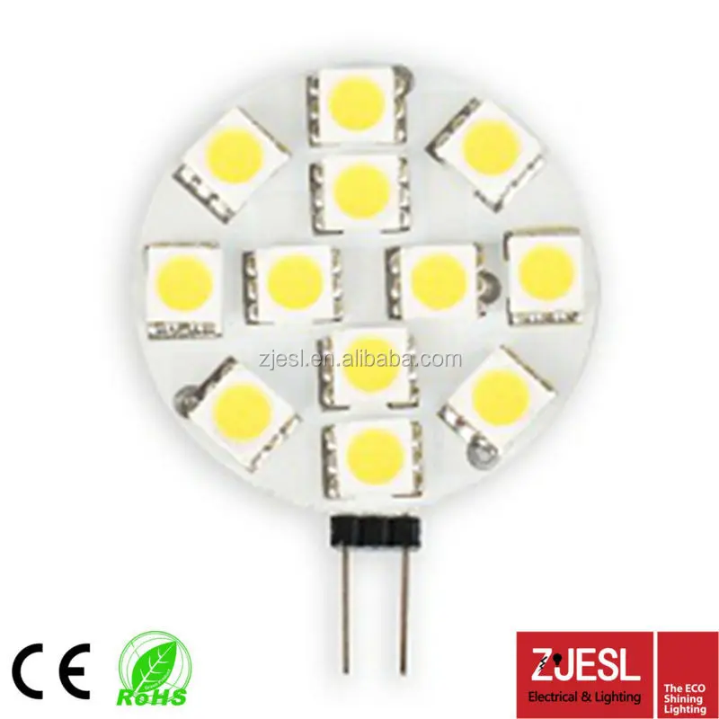 1.8W 110LM Warm White Bulb G4 9 SMD LED 12V ~15W 10-30VDC