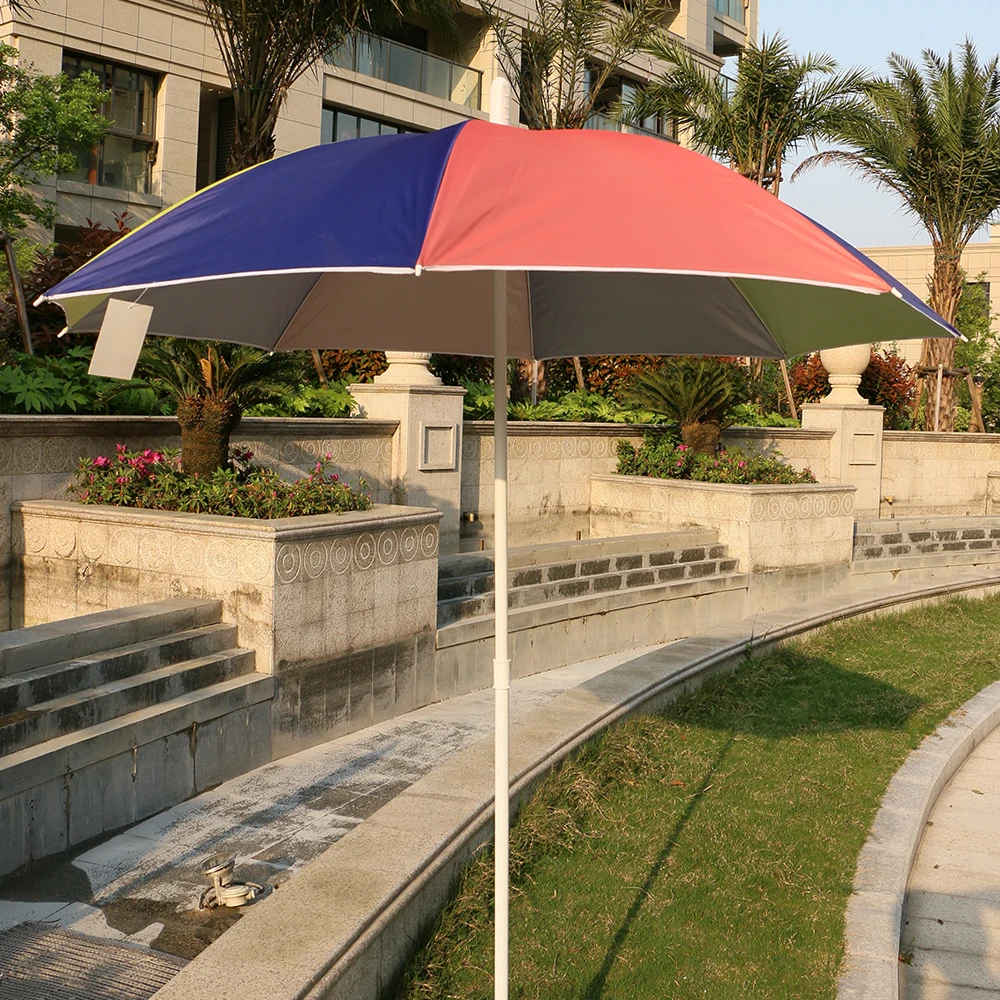 7 Ft Rainbow Color Camping Beach Patio Umbrella With 8 Ribs Buy Beach
