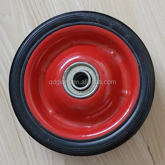 small solid rubber wheel 5inch