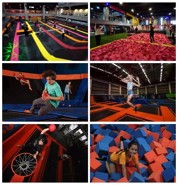 Big Kids Jump Outdoor Trampoline Park Equipment Commercial Fitness