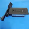 US power Desk Mounted Electrical Socket Outlet Flush Mount with USB type-c /Recessed Desk Power Socket 2 Outlets with type-c