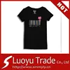 Custom Hello Kitty Women's Black T-shirts Wholesale China