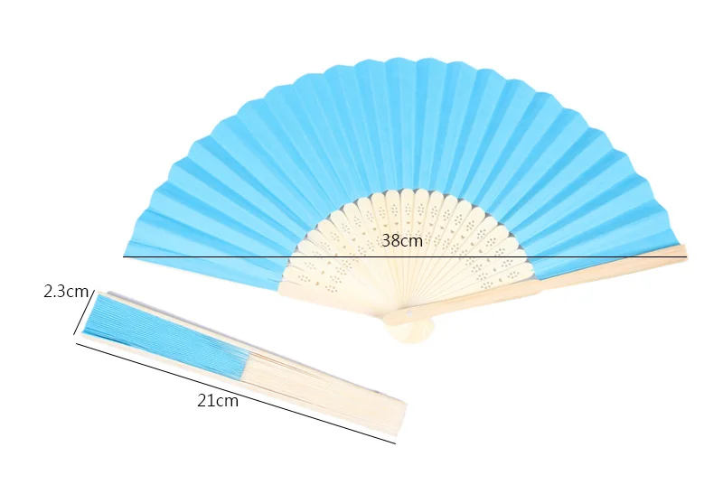 plain color paper fan