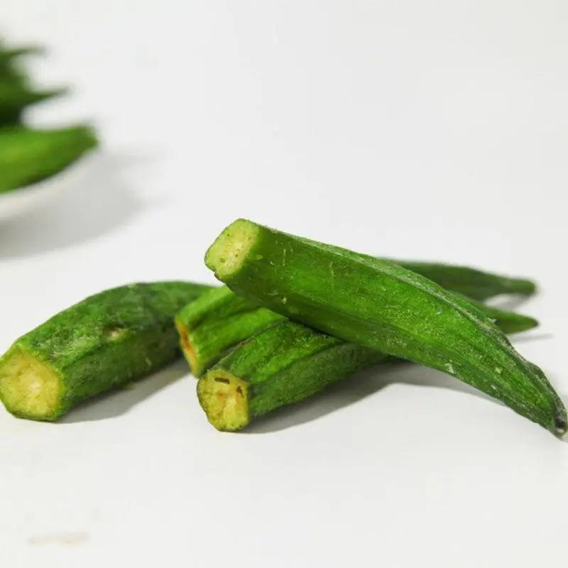 Cheap Green Bulk Snacks Vacuum Fried Okra Chips Buy Vacuum Fried Okra