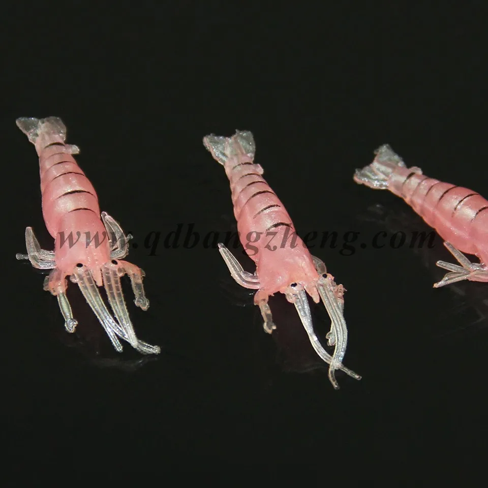 Multi Joint Fishing Bait Soft Plastic Prawn Shrimp Lure - Buy Prawn ...