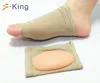 Foot care gel socks with foot orthotic arch support