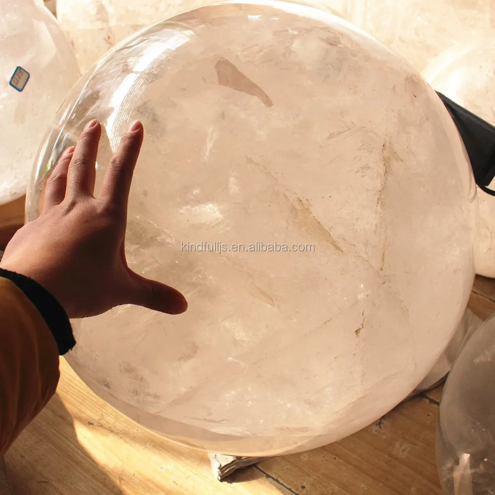 Wholesale Natural 50kgs White/clear Crystal Quartz Ball Sphere Large