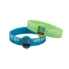 Wholesale Nigeria Free Glowing in dark one inch silicone wristband with picture printed