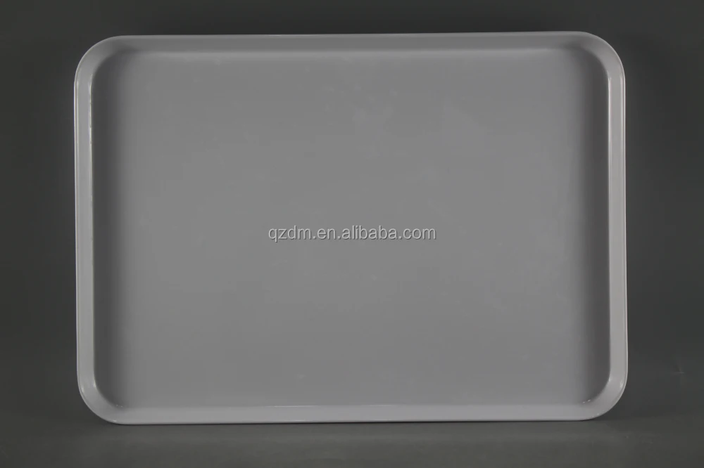 12 Inch Blank White Melamine Rectangle Tray