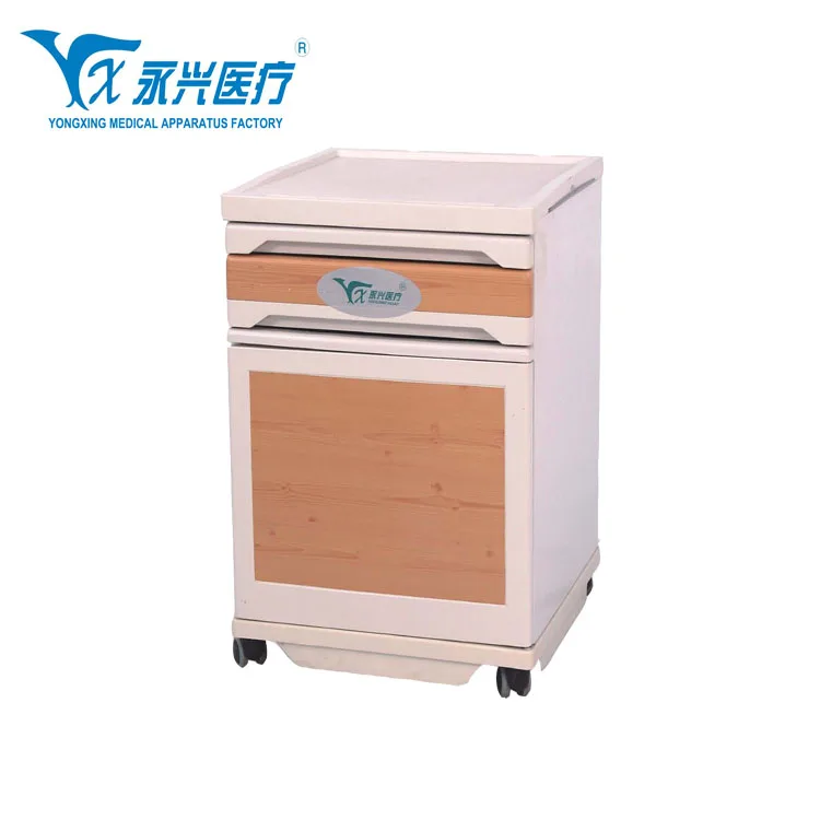
Yongxing D13 Cheap ABS Used Hospital Bedside Table One Draw Medical Cabinet With Drawer 