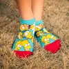 Hot sales cartoon The simpsons family pattern ankle cotton invisible socks women