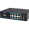 Shenzhen manufacturer Outdoor Video Surveillance web managed 48V network 8port poe industrial ethernet switch