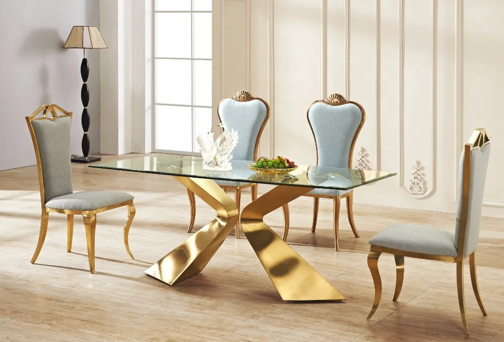 Chinese supplier hotel furniture marble dining table set
