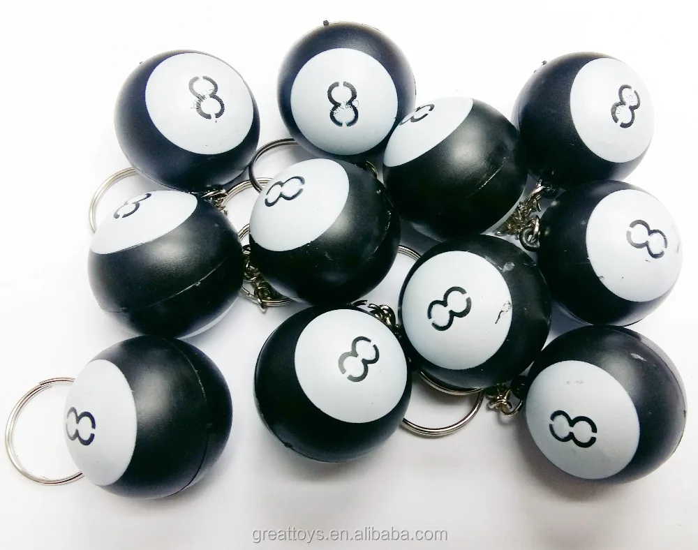 1 PORTE CLES BOULE DE BILLARD 3 CM MODE
