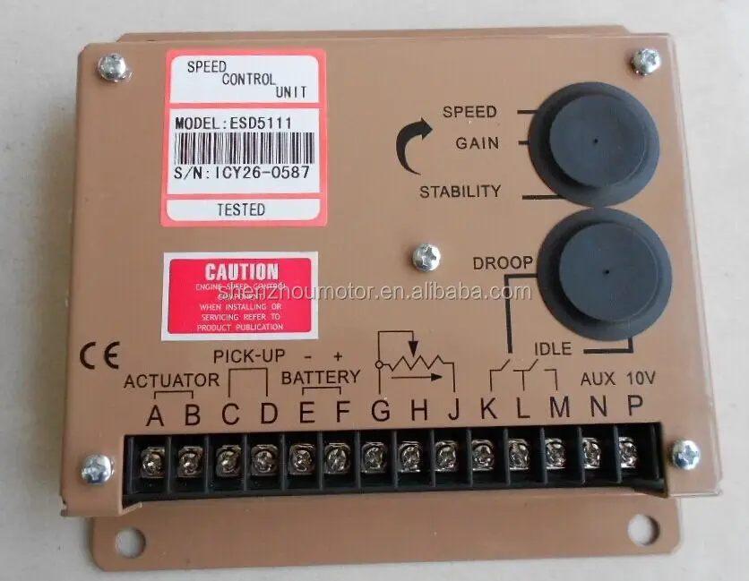 Unidade do Controlador Eletrônico de Velocidade para o Gerador com Frete Grátis Esd5111 2 Renovação da Casa