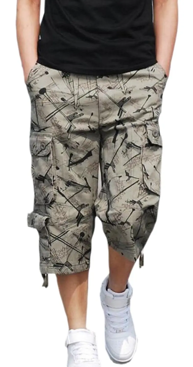 GenericMen Camouflage Short Pants Multi Pockets Camo Cargo Shorts